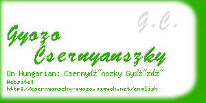 gyozo csernyanszky business card